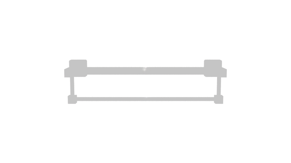 Stylish Wall-Mounted Rack 3D - Professional 3D Model Render 11