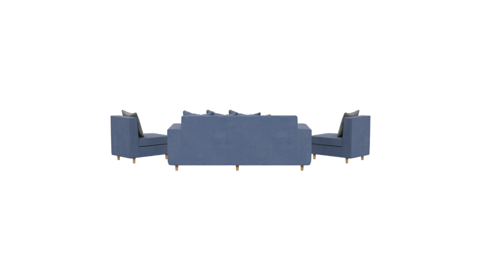 Living Room Sofa Set 3D - Professional 3D Model Render 5