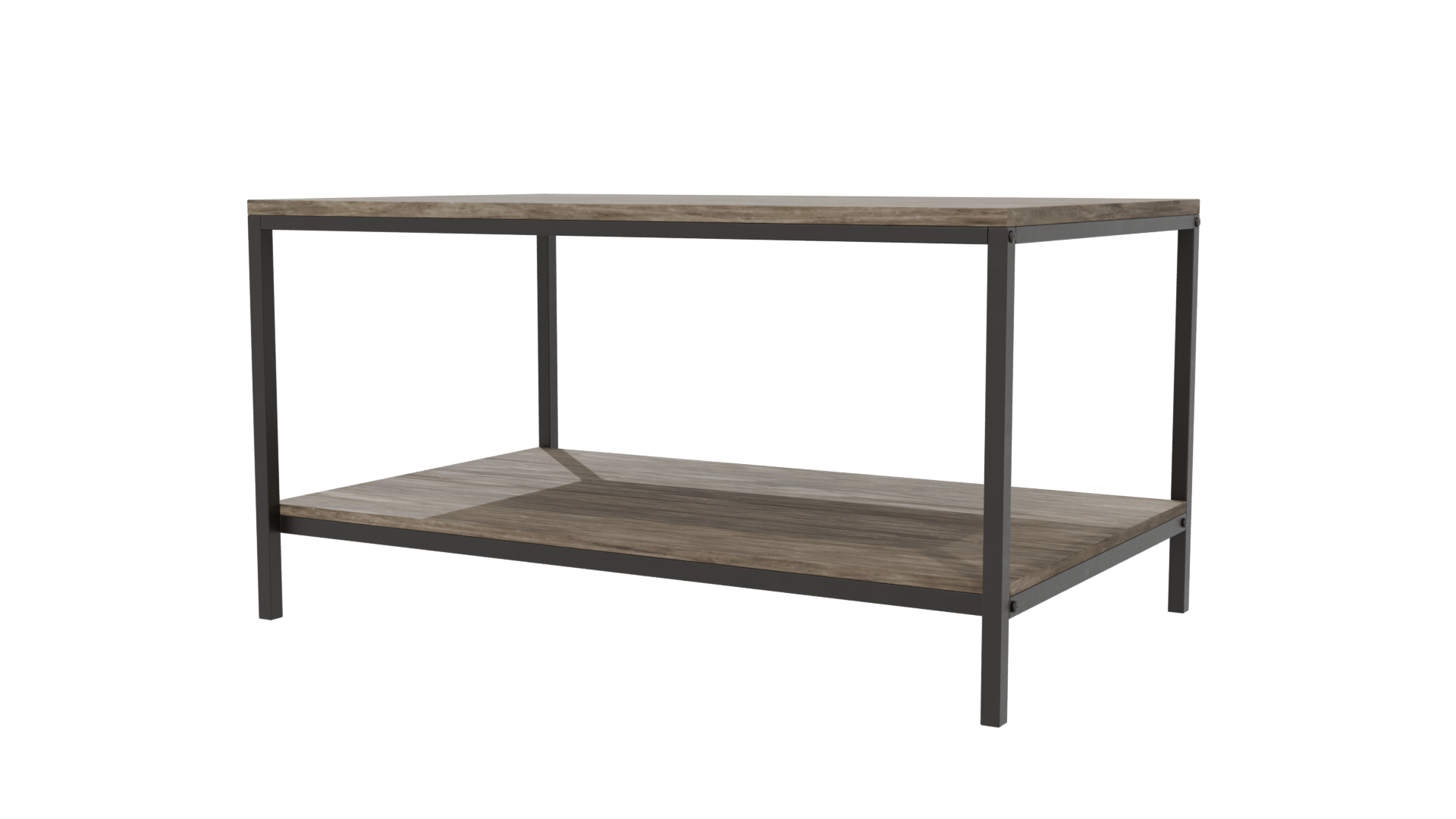 Stylish Wooden Coffee Table 3D - Professional 3D Model Render 6