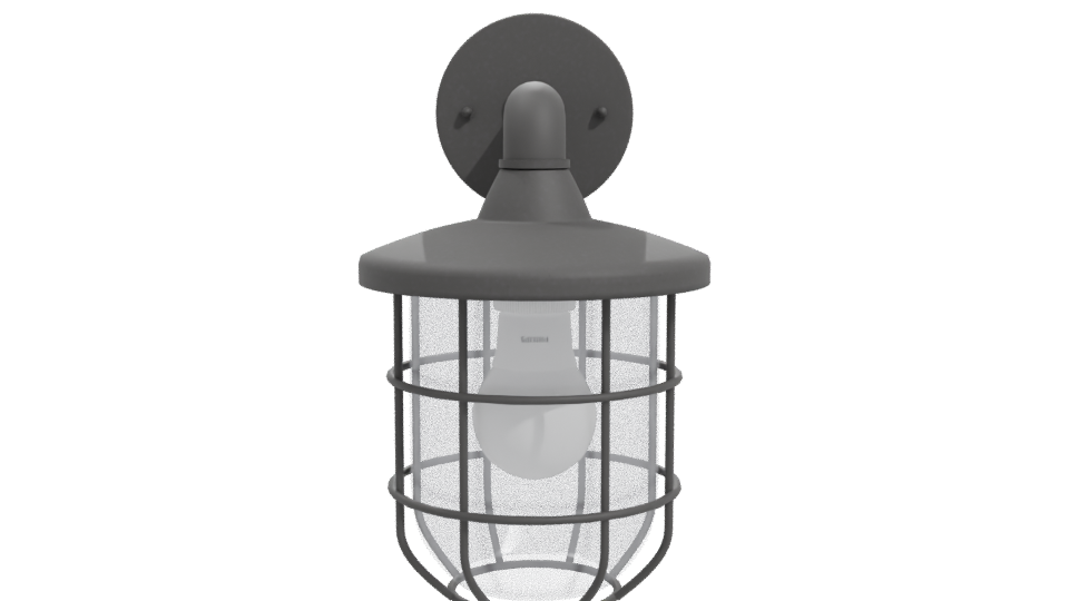 Industrial Outdoor Wall Light Fixture 3D Model - Professional 3D Model Render 11