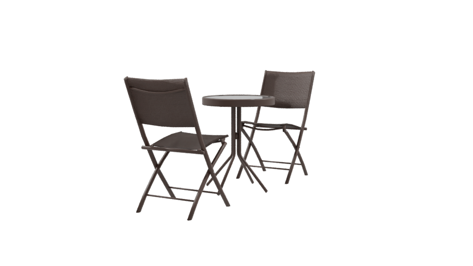 Outdoor Folding Table and Chairs 3D - Professional 3D Model Render 9