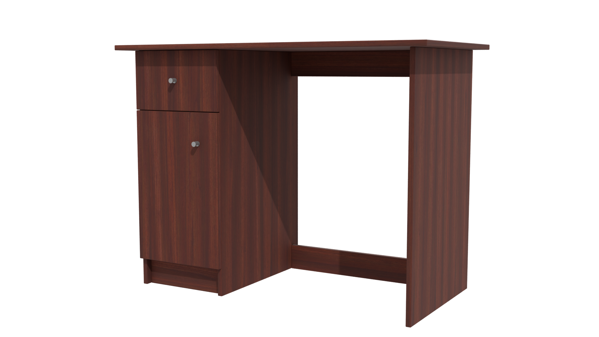 Modern Wooden Office Desk 3D - Professional 3D Model Render 21