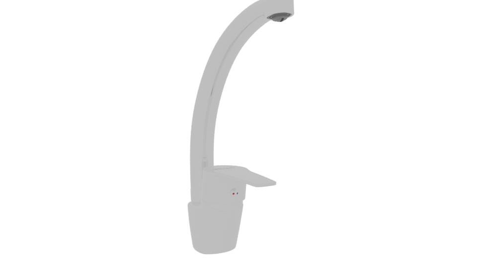 Sleek Kitchen Faucet 3D Model - Professional 3D Model Render 13