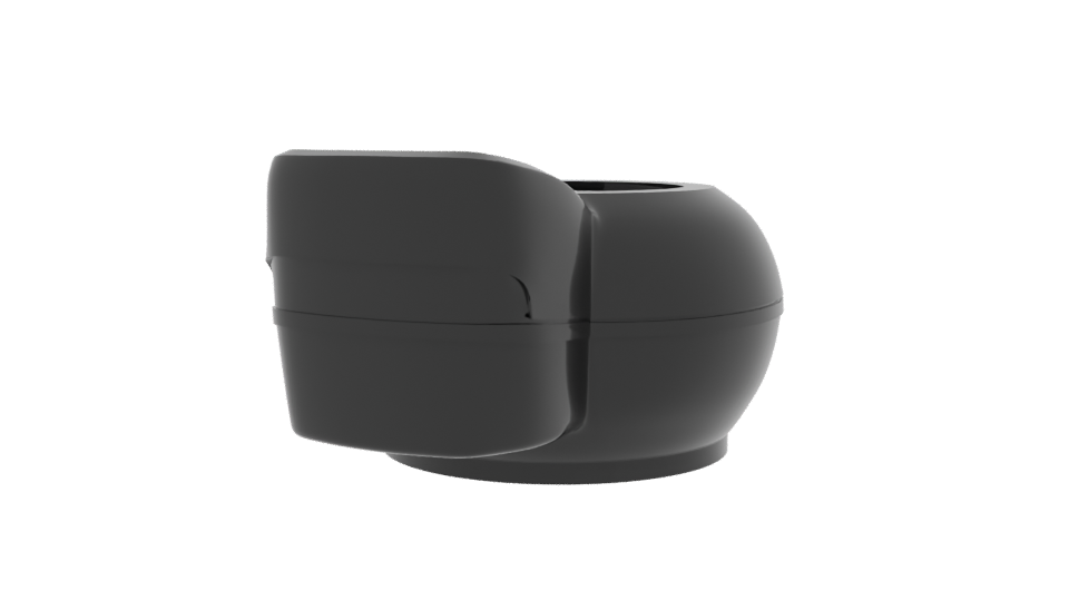 Stylish Black Air Fryer 3D Model - Professional 3D Model Render 6