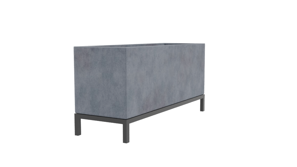 Stylish Concrete Planter Box 3D - Professional 3D Model Render 9