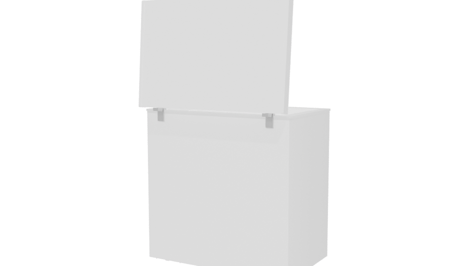 Compact Chest Freezer Model 3D - Professional 3D Model Render 6