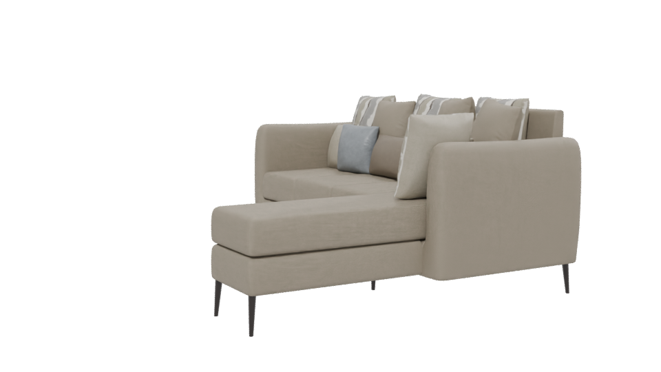 Stylish Sectional Sofa 3D Model - Professional 3D Model Render 13