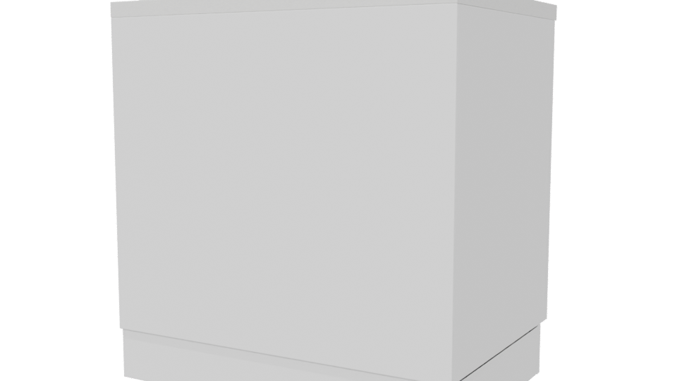 Stylish Wooden Bar Counter 3D - Professional 3D Model Render 6