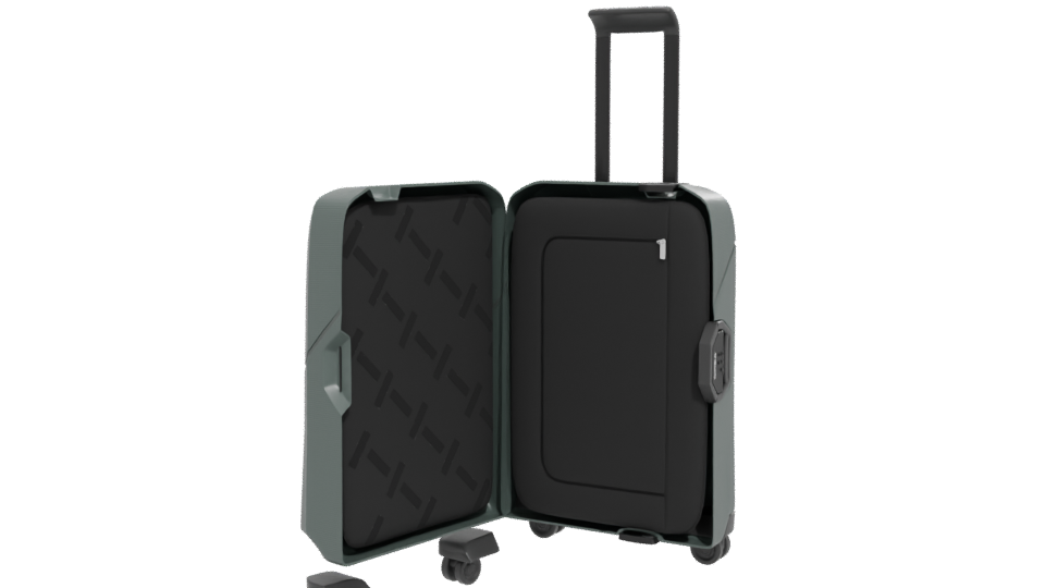 Magnum Eco Spinner Luggage Model - Professional 3D Model Render 12