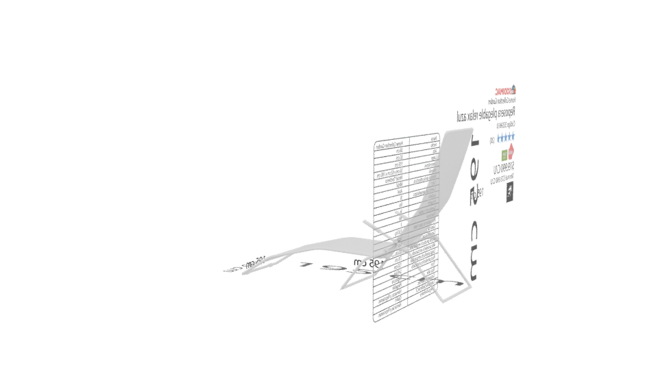 Adjustable Outdoor Recliner Model - Professional 3D Model Render 3
