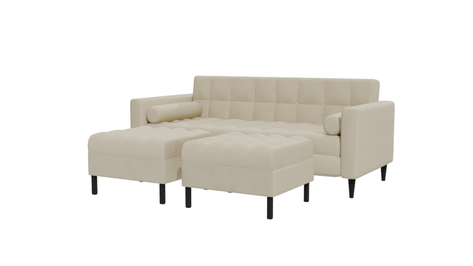 Stylish Modern Sofa 3D Model - Professional 3D Model Render 12