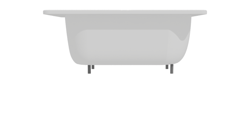 Elegant White Bathtub Model 3D - Professional 3D Model Render 11