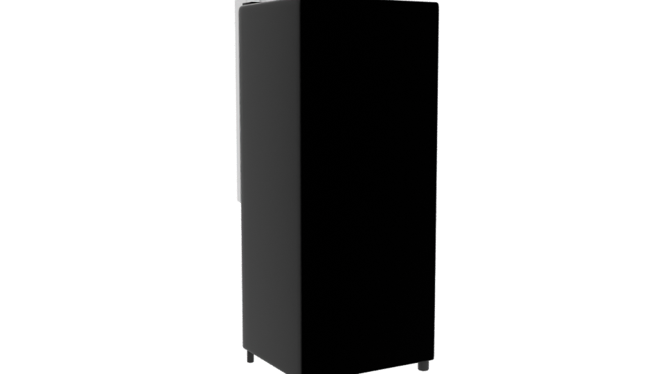 Vibrant Retro Refrigerator Model - Professional 3D Model Render 4