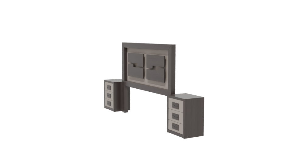 Stylish Bedroom Furniture Set 3D - Professional 3D Model Render 13