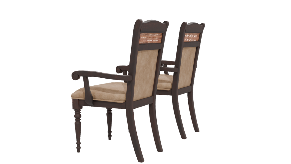 Stylish Wooden Dining Chair 3D - Professional 3D Model Render 12
