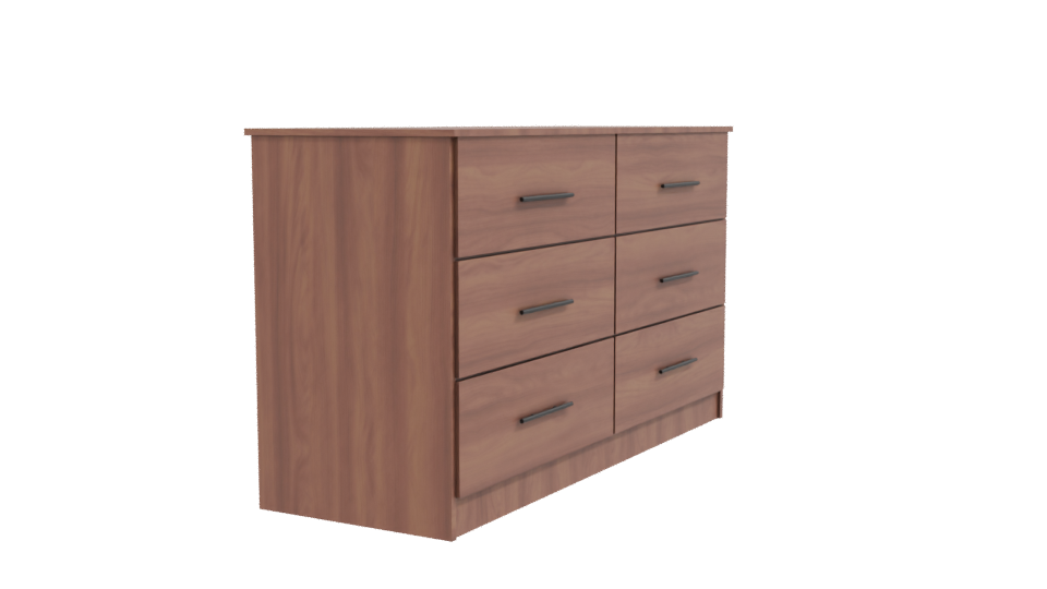 Modern Wooden Dresser 3D Model - Professional 3D Model Render 9