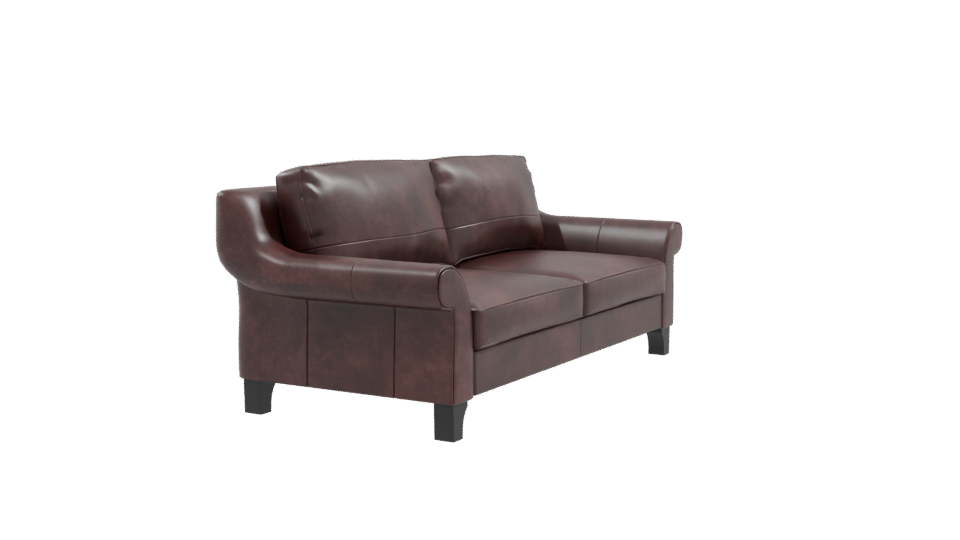 Elegant Leather Sofa 3D Model - Professional 3D Model Render 9