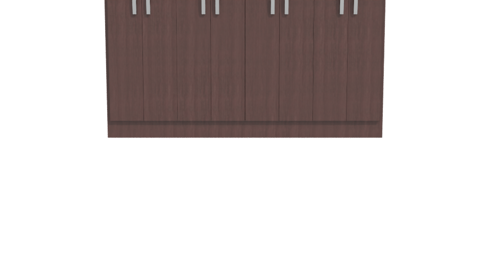 Stylish Wooden Storage Cabinet 3D - Professional 3D Model Render 11