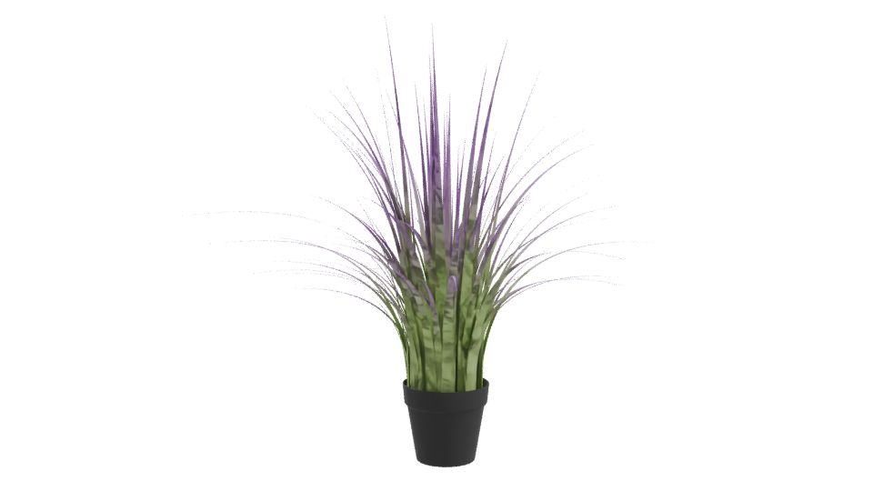 Stylized Potted Grass Plant 3D - Professional 3D Model Render 10
