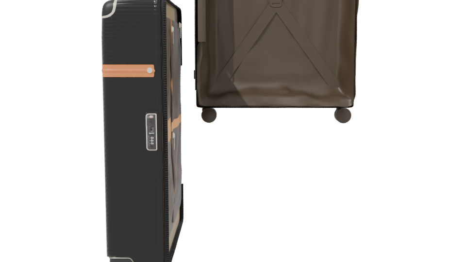 Stylish Hard Shell Luggage Model - Professional 3D Model Render 2