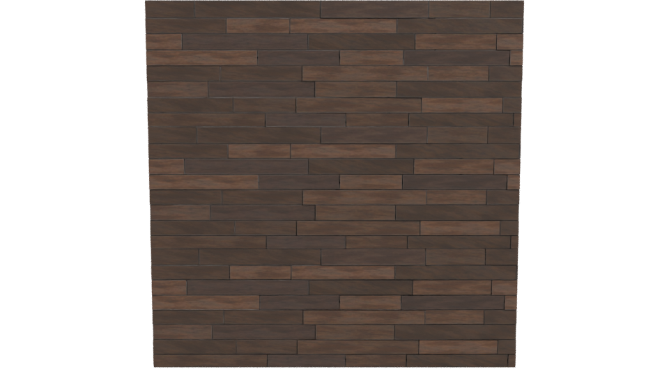 Stylish Rustic Wooden Wall Panel 3D Model - Professional 3D Model Render 11