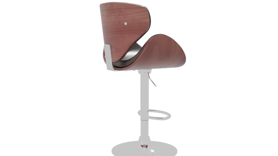 Stylish Bar Stool 3D Model - Professional 3D Model Render 7