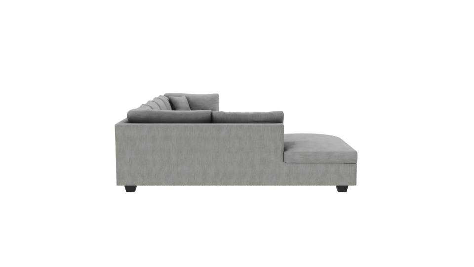 Modern L-Shaped Sofa 3D Model - Professional 3D Model Render 8