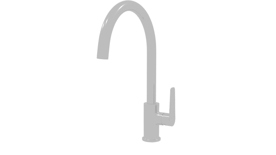 Sleek Modern Kitchen Faucet 3D Model - Professional 3D Model Render 9