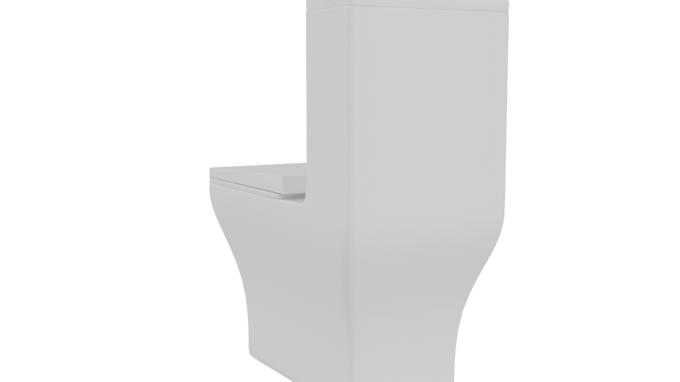 Stylish Modern Toilet 3D Model - Professional 3D Model Render 4