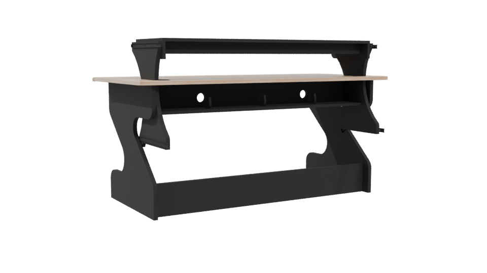 Stylish Modern Office Desk 3D - Professional 3D Model Render 4