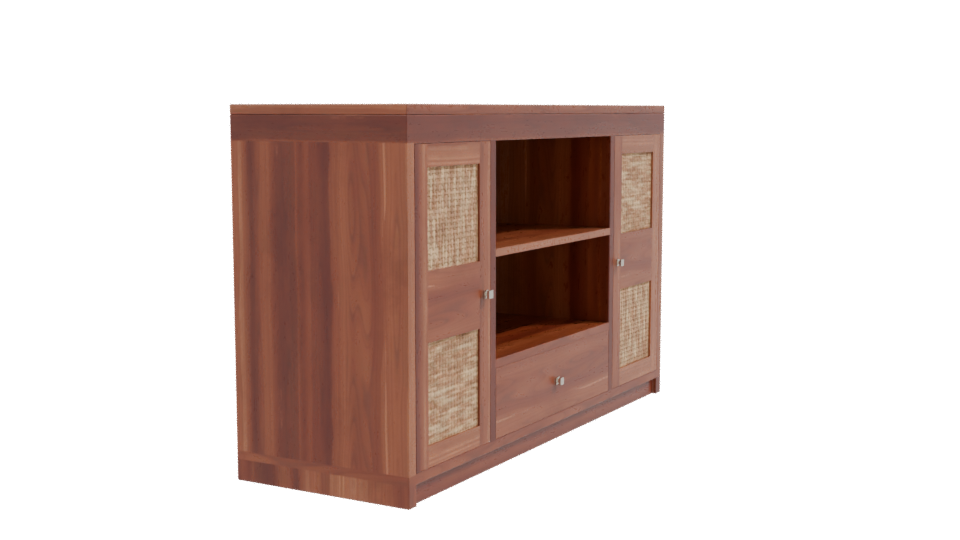 Stylish Wooden Console Table 3D - Professional 3D Model Render 9