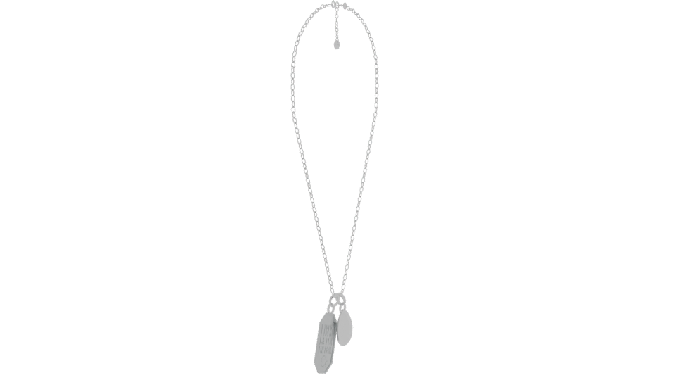 Elegant Pendant Necklace 3D Model - Professional 3D Model Render 9