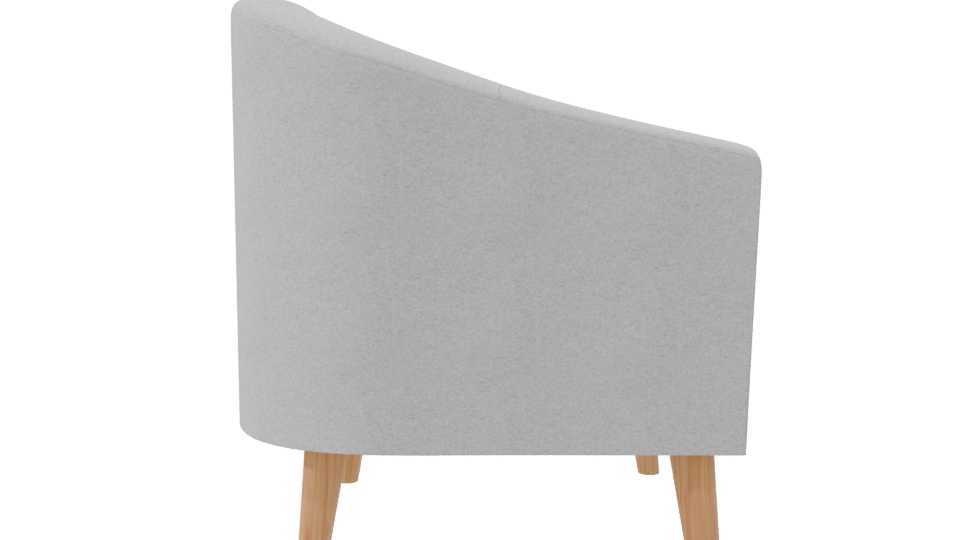 Stylish Minimalist Fabric Chair 3D Model - Professional 3D Model Render 8