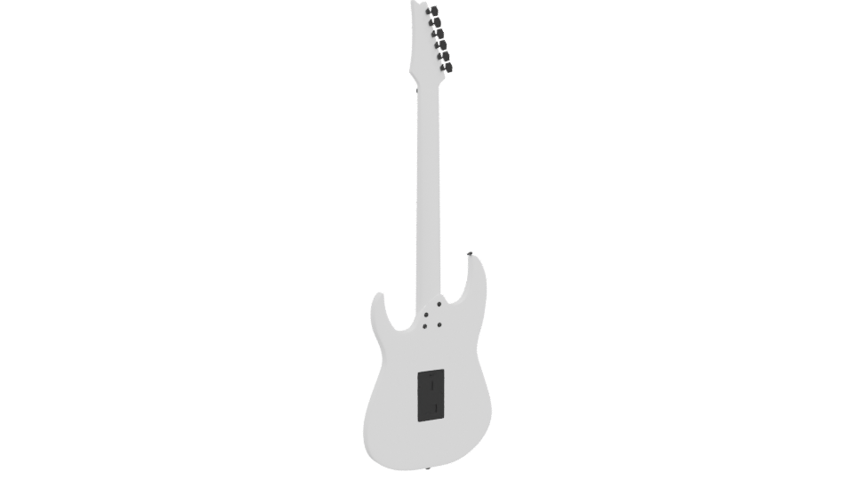 Stylized Electric Guitar Model - Professional 3D Model Render 4