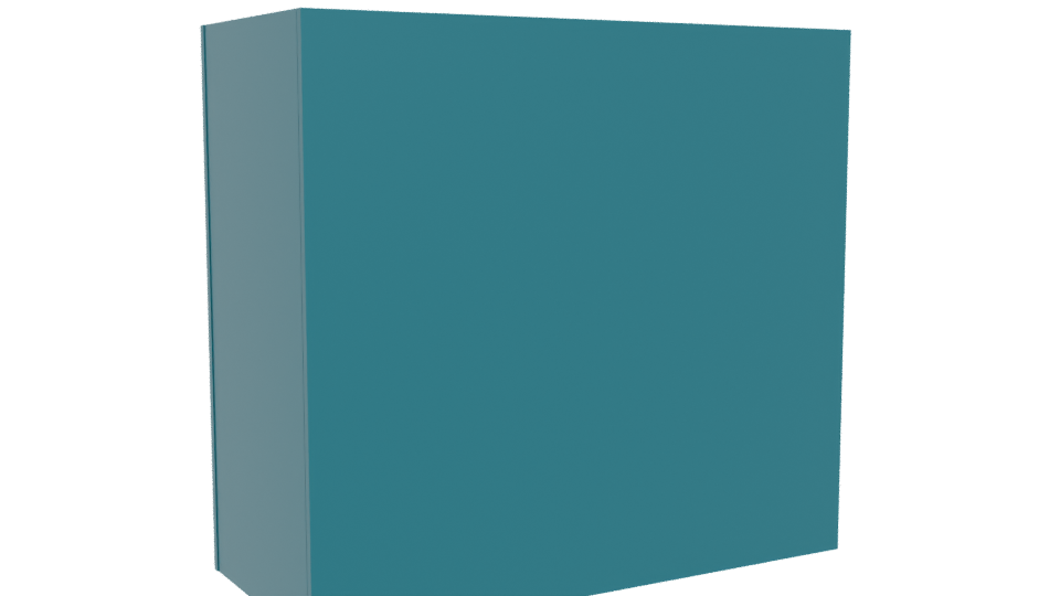 Minimalist Glass Display Cabinet 3D - Professional 3D Model Render 4