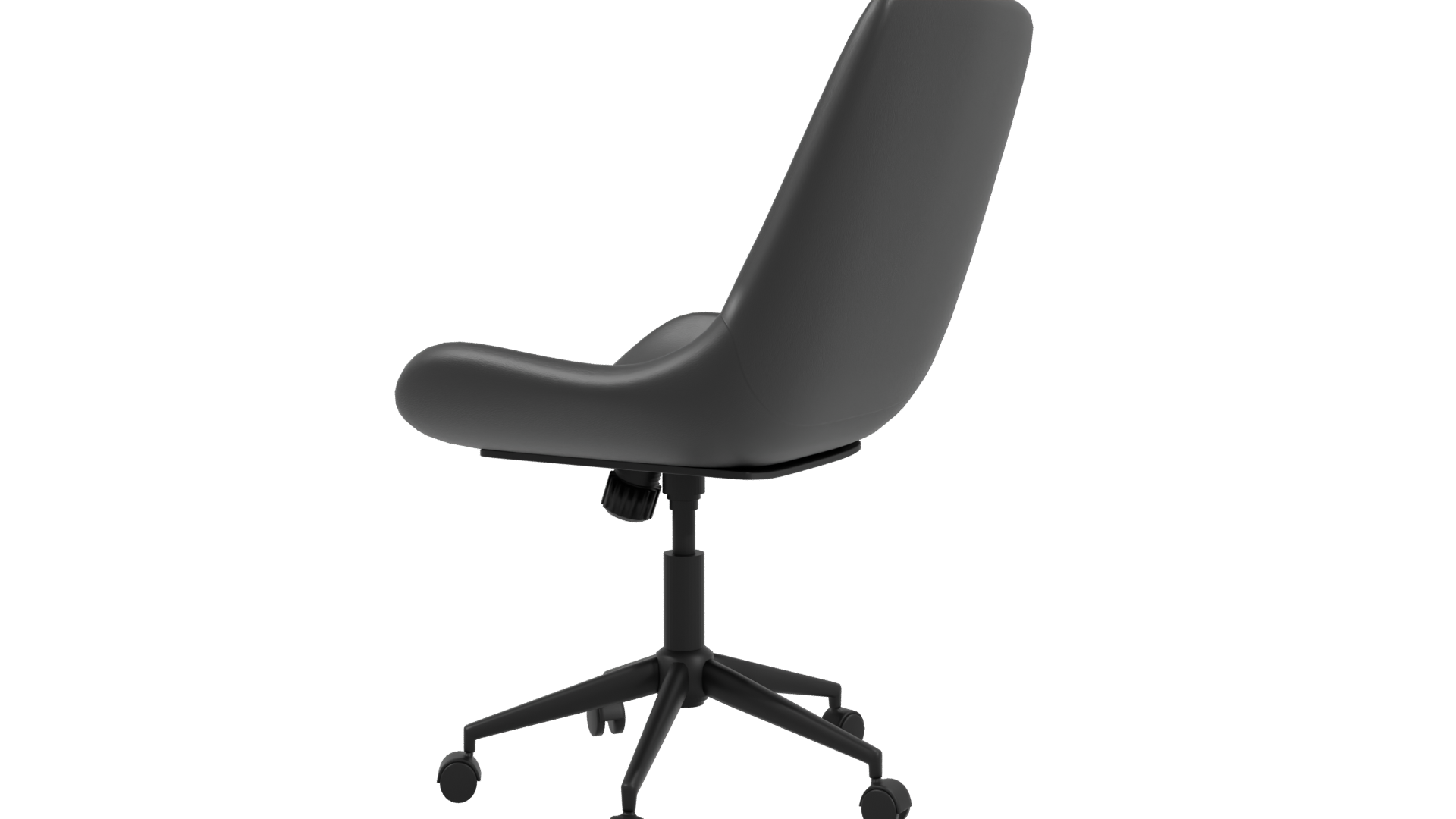Stylish Black Office Chair 3D - Professional 3D Model Render 3