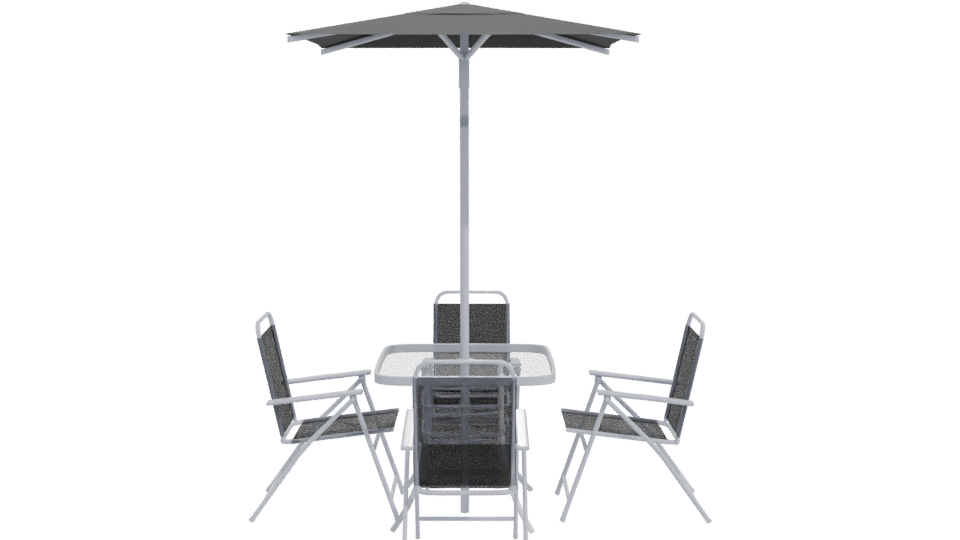 Outdoor Dining Set 3D Model - Professional 3D Model Render 11