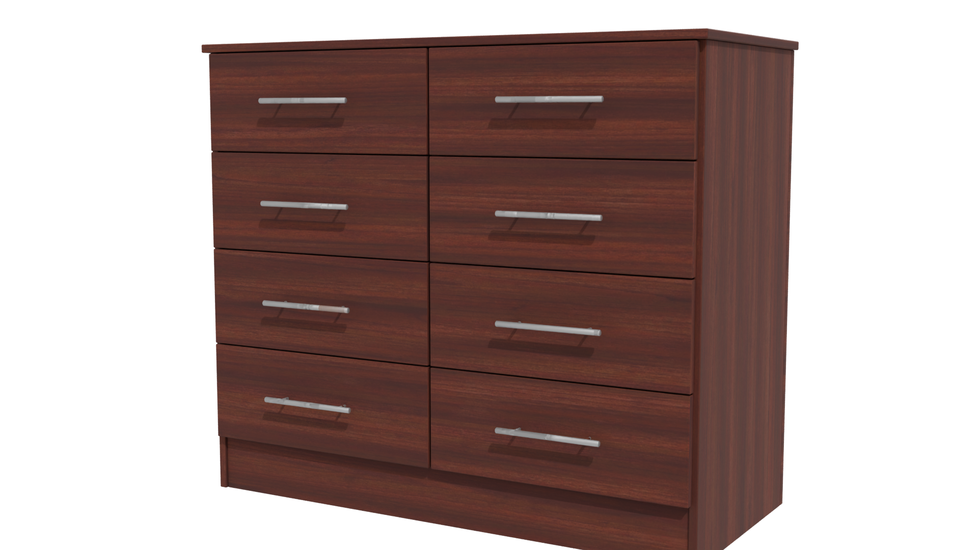 Contemporary Wooden Chest of Drawers 3D Model - Professional 3D Model Render 12