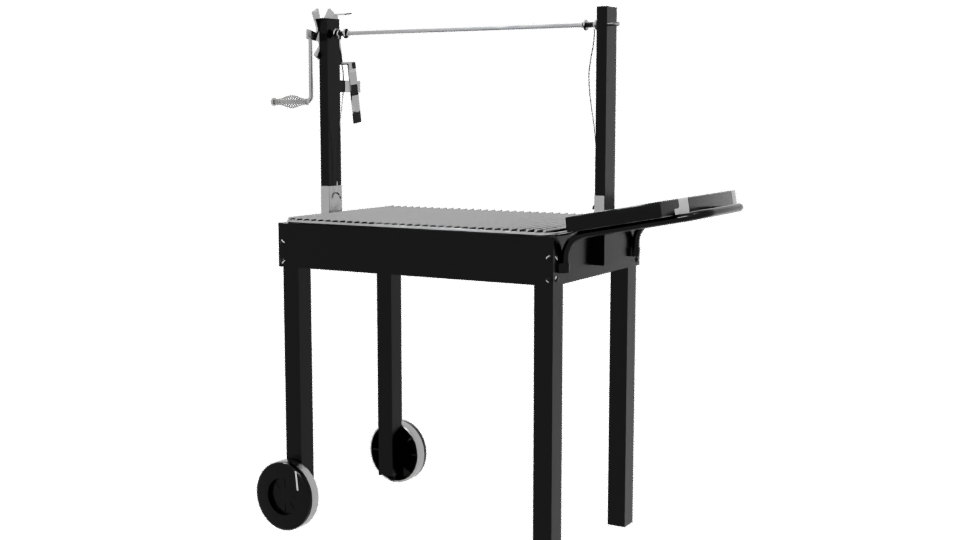 Outdoor Charcoal Grill Model - Professional 3D Model Render 6