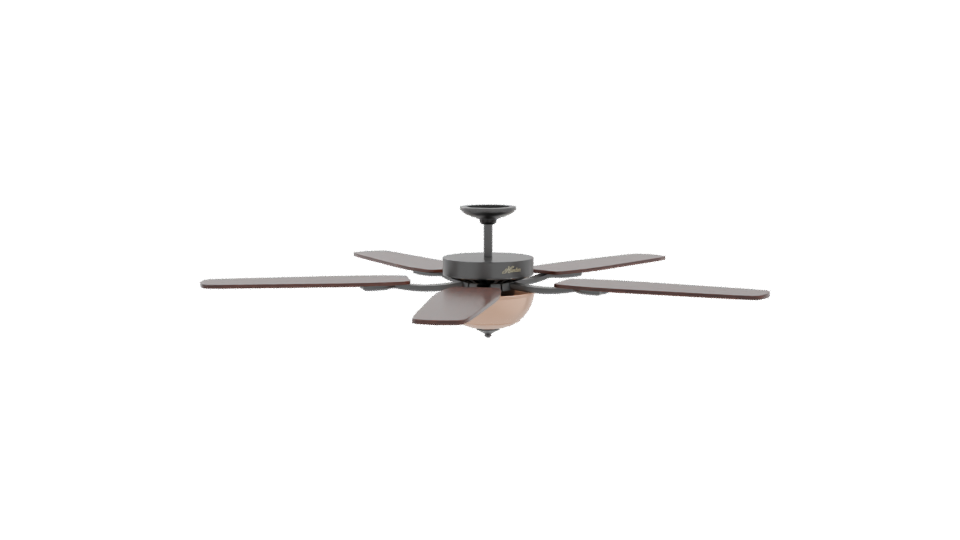 Elegant Ceiling Fan 3D Model - Professional 3D Model Render 10