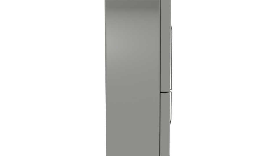 Sleek Stainless Steel Refrigerator 3D Model - Professional 3D Model Render 8