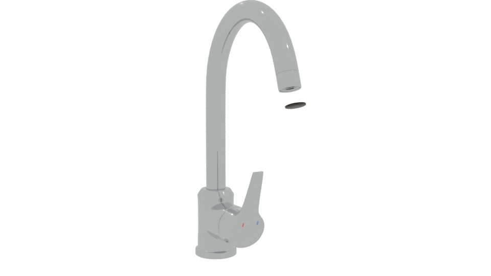 Stylish Modern Faucet 3D Model - Professional 3D Model Render 10