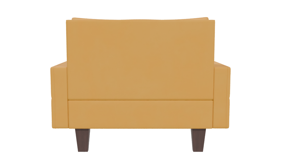 Stylish Yellow Sofa 3D Model - Professional 3D Model Render 5