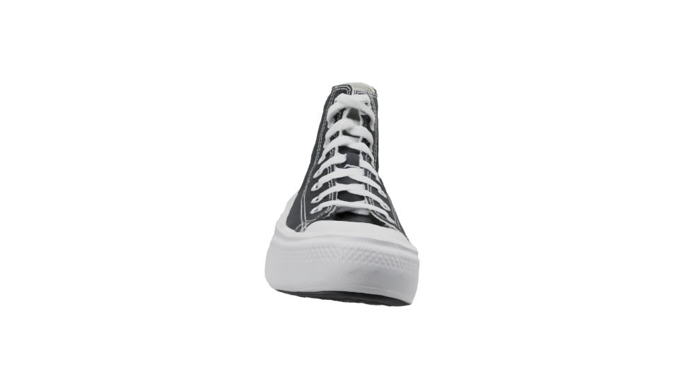 High-Top Canvas Sneakers Model - Professional 3D Model Render 2
