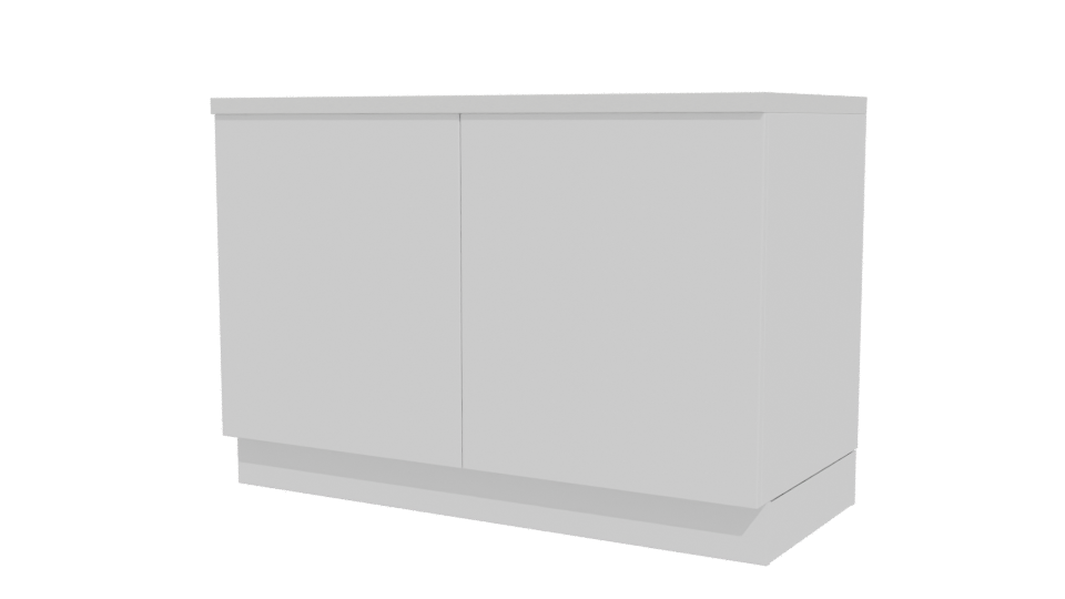 Contemporary Wooden Counter Model - Professional 3D Model Render 12