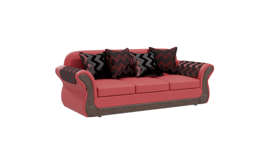 Stylish Vintage Sofa Model 3D - Professional 3D Model Render 10