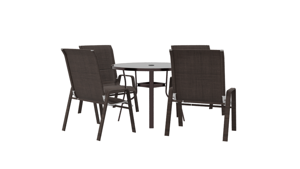 Stylish Outdoor Dining Set 3D - Professional 3D Model Render 8