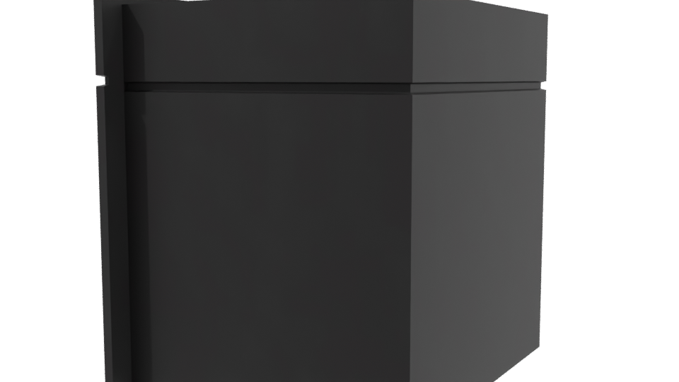 Sleek Black Built-In Oven 3D Model - Professional 3D Model Render 3