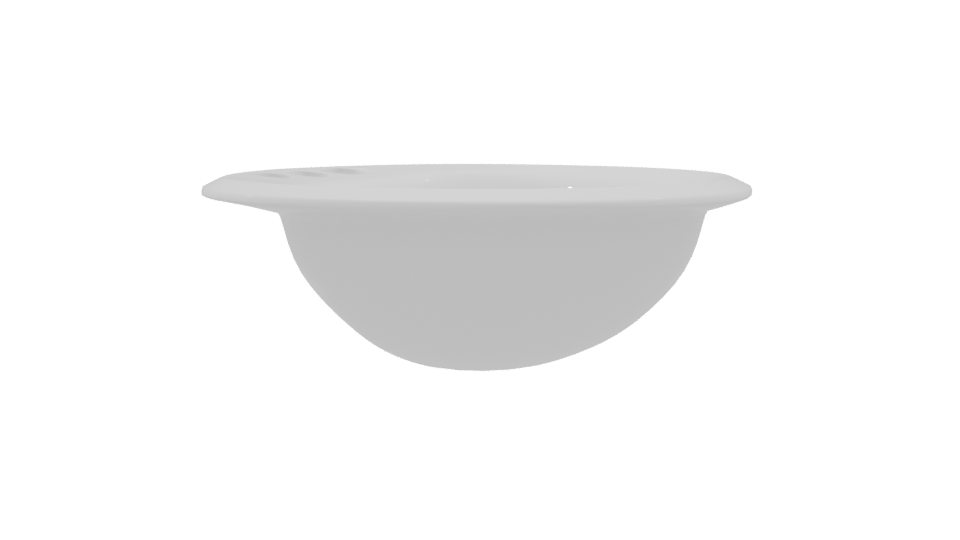 Sleek Ceramic Washbasin 3D Model - Professional 3D Model Render 9