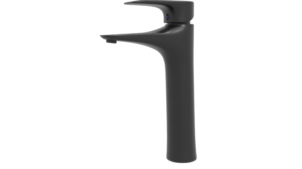 Sleek Modern Bathroom Faucet 3D Model - Professional 3D Model Render 4